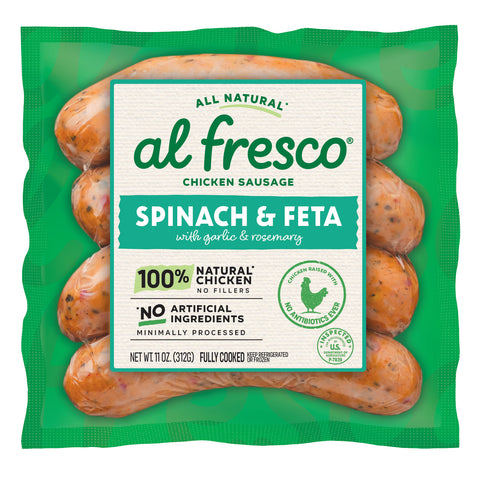 al fresco Chicken Sausage Spinach & Feta