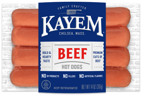 Kayem Beef Hot Dog 14 oz Package