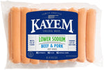 Kayem Lower Sodium Beef & Pork 24 Hot Dogs 3 lb